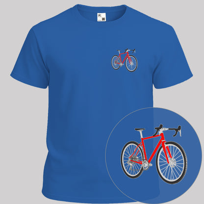 Gravelbike rood T‑Shirt