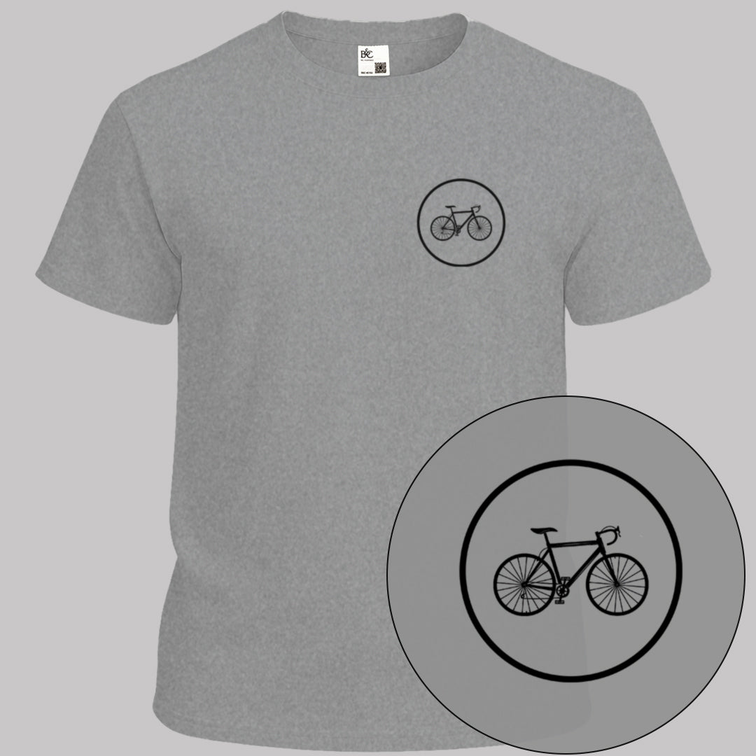 Koersfiets cirkel zwart T‑Shirt