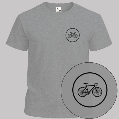 Koersfiets cirkel zwart T‑Shirt