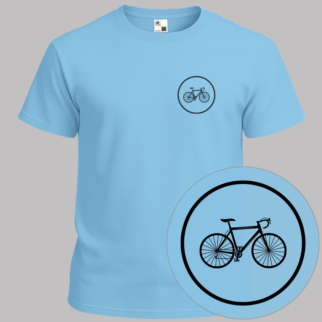 Koersfiets cirkel zwart T‑Shirt