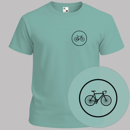Koersfiets cirkel zwart T‑Shirt