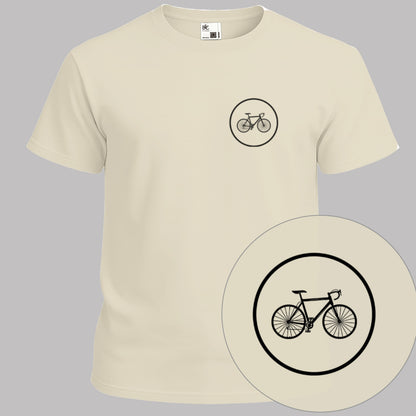 Koersfiets cirkel zwart T‑Shirt