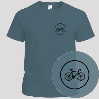 Koersfiets cirkel zwart T‑Shirt