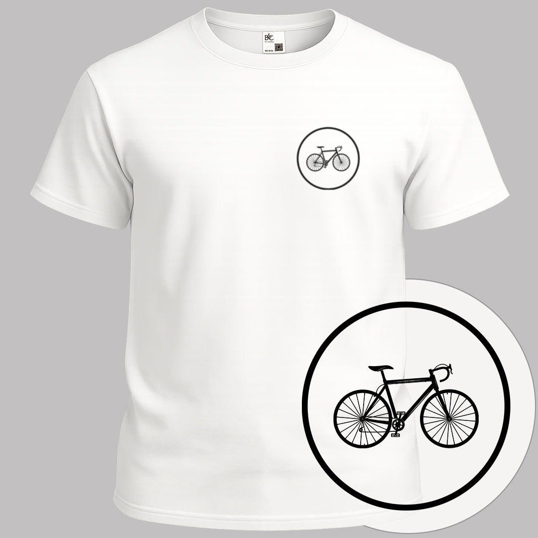 Koersfiets cirkel zwart T‑Shirt