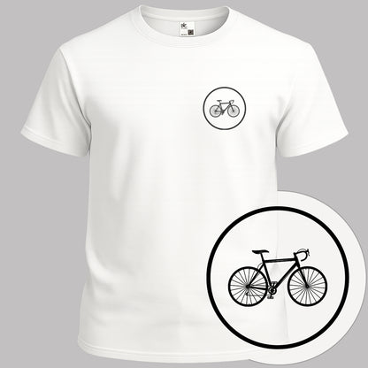 Koersfiets cirkel zwart T‑Shirt