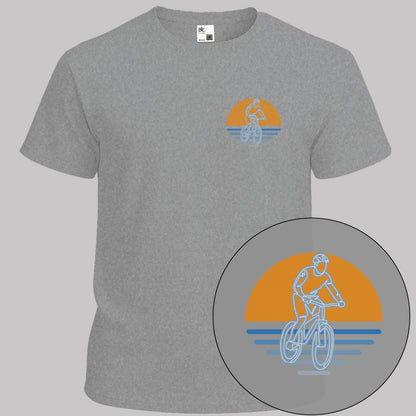 MTB zonsondergang T‑Shirt