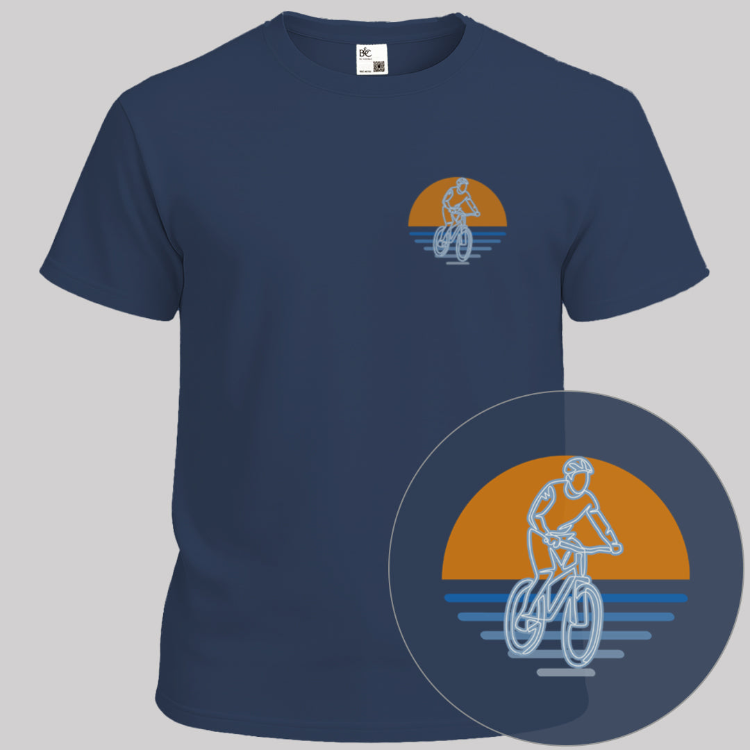 MTB zonsondergang T‑Shirt