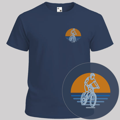 MTB zonsondergang T‑Shirt
