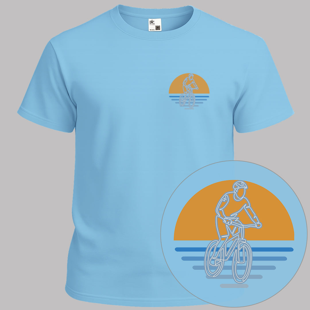 MTB zonsondergang T‑Shirt