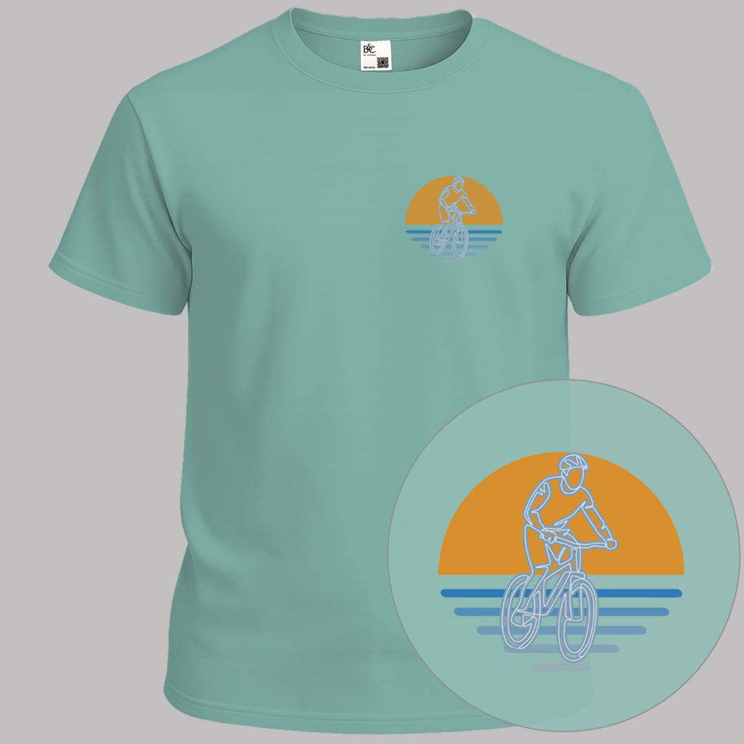 MTB zonsondergang T‑Shirt