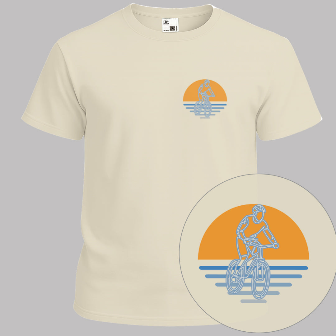 MTB zonsondergang T‑Shirt
