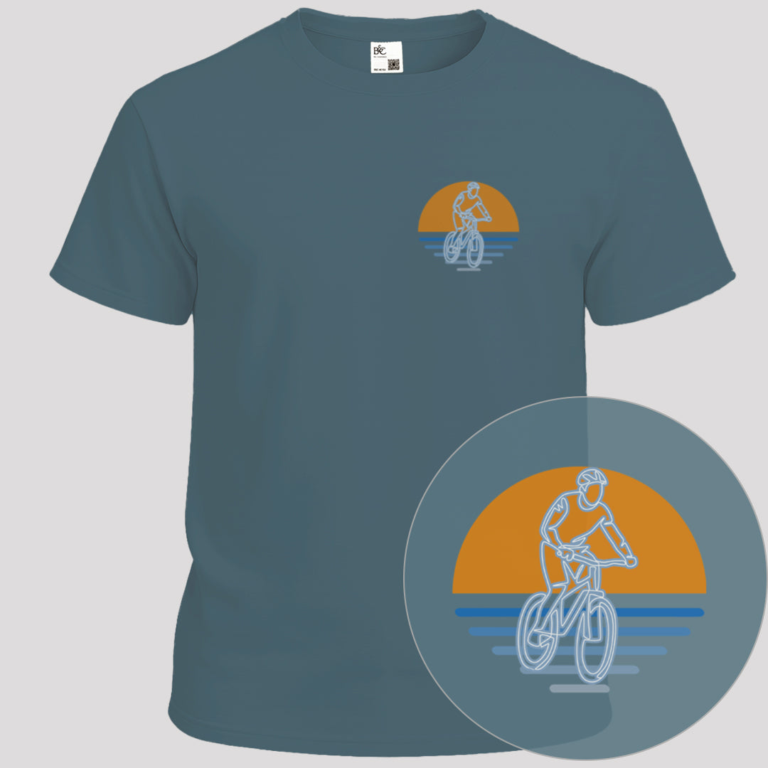 MTB zonsondergang T‑Shirt