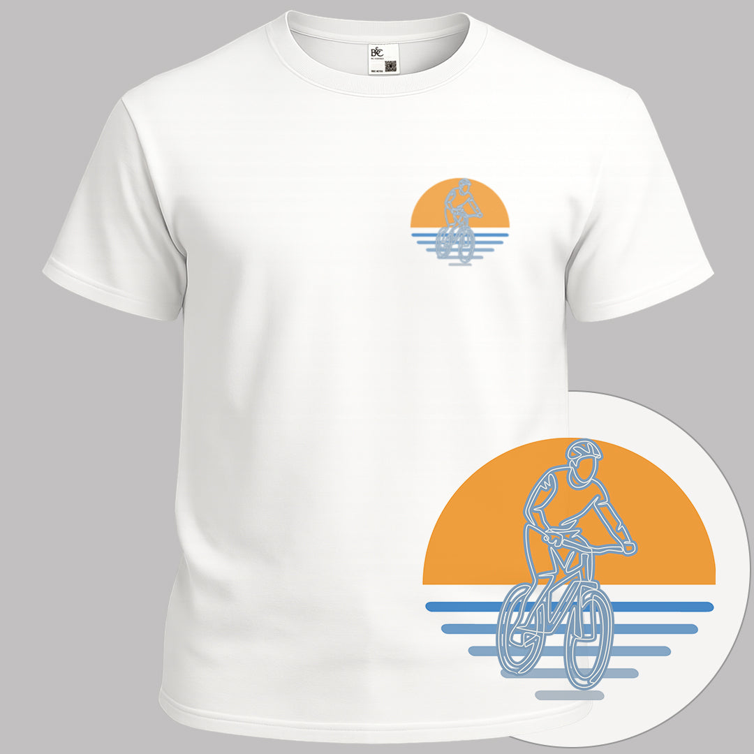 MTB zonsondergang T‑Shirt