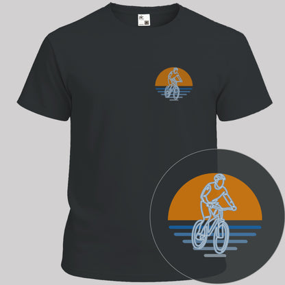 MTB zonsondergang T‑Shirt