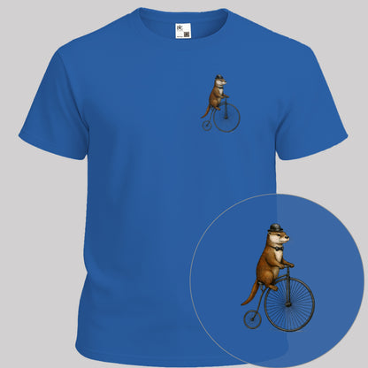 Otter op antieke fiets T‑Shirt