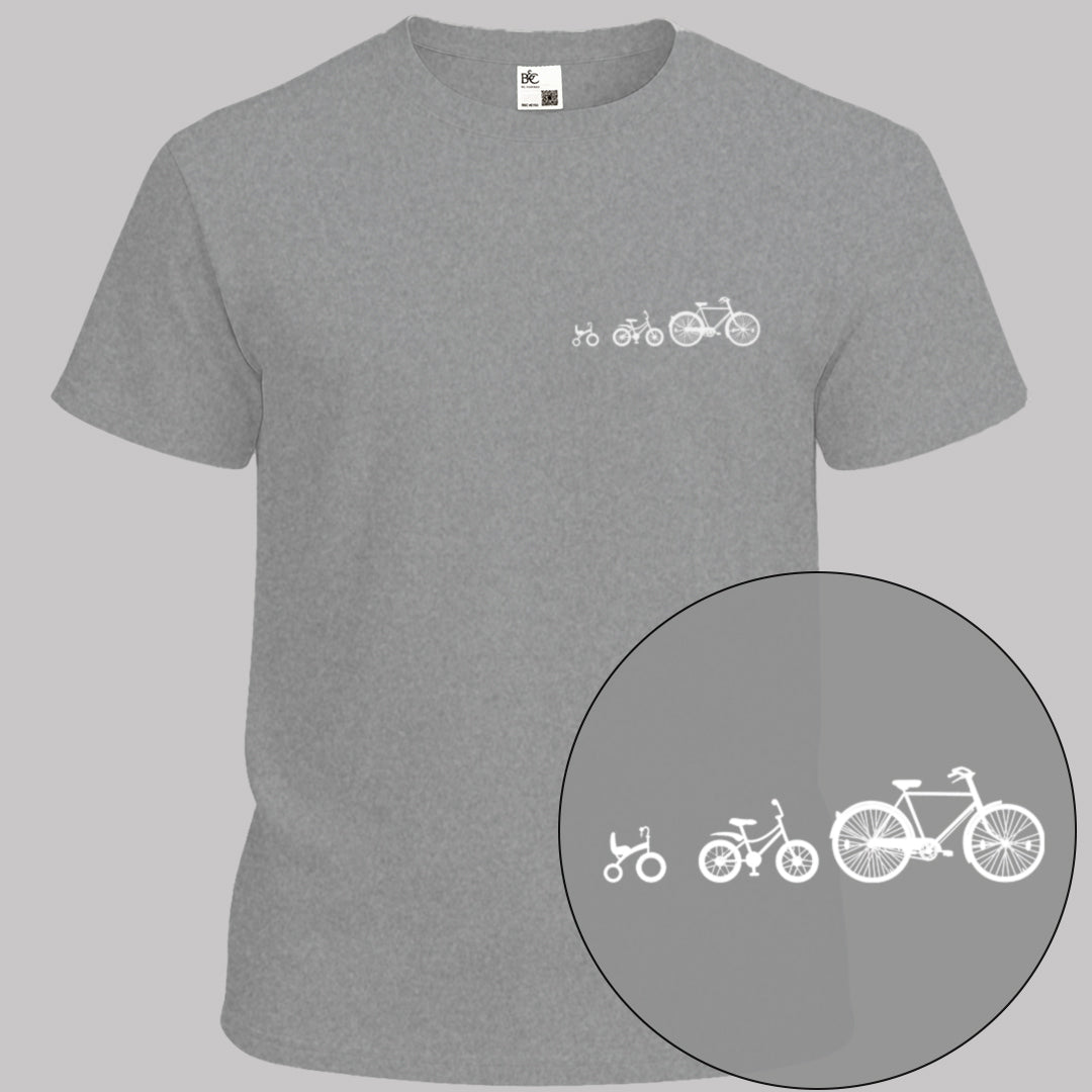Papafiets & kids wit T‑Shirt