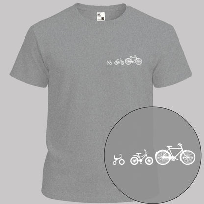 Papafiets & kids wit T‑Shirt