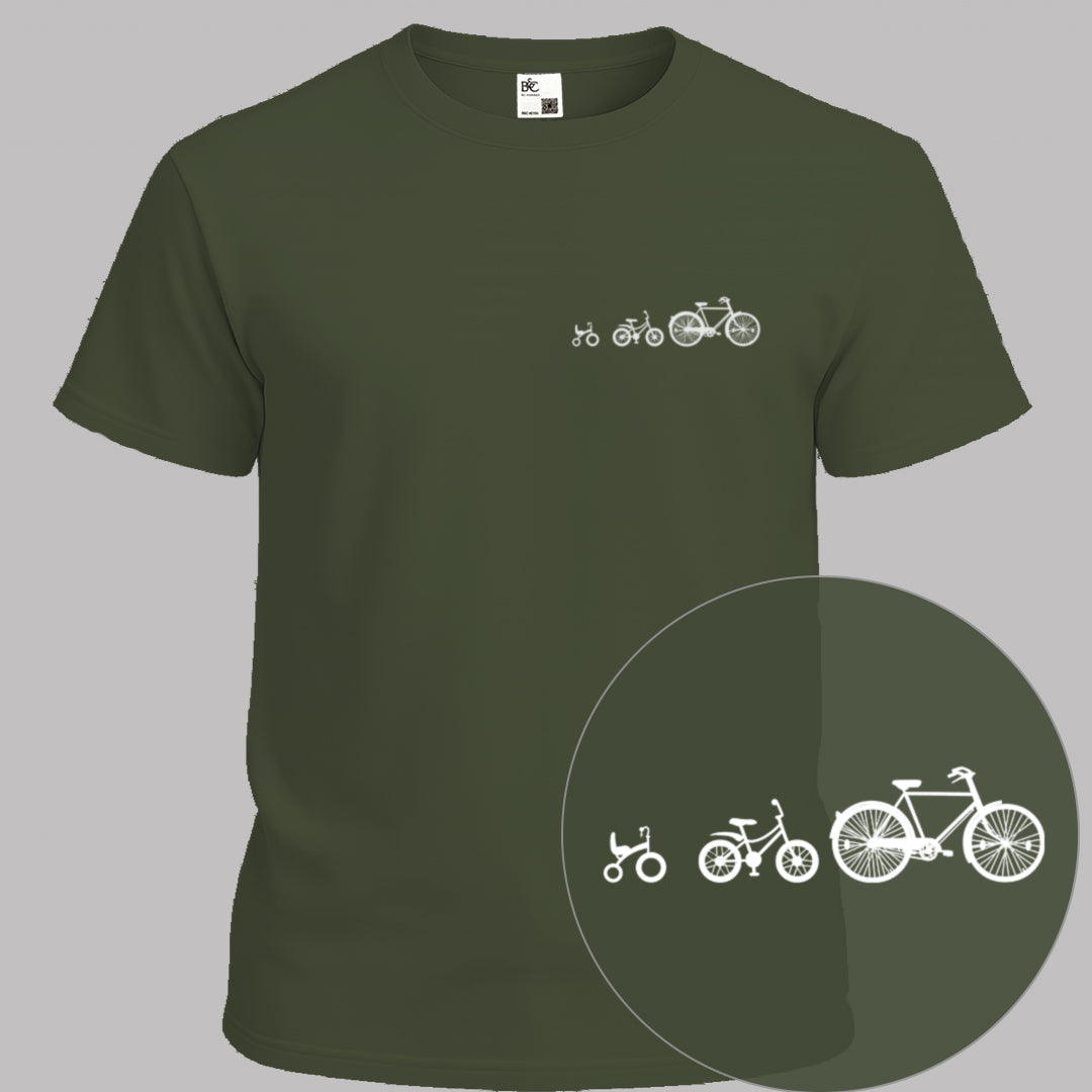 Papafiets & kids wit T‑Shirt