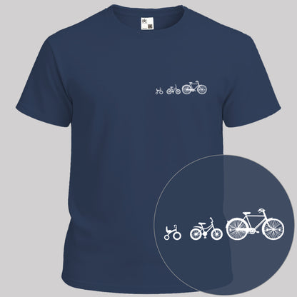 Papafiets & kids wit T‑Shirt