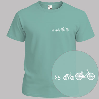 Papafiets & kids wit T‑Shirt