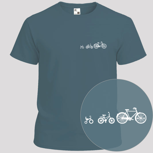 Papafiets & kids wit T‑Shirt