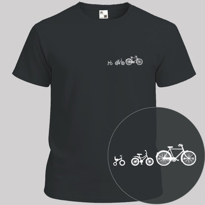 Papafiets & kids wit T‑Shirt