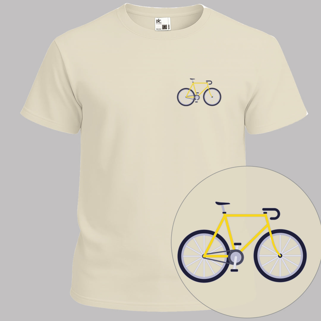 Racefiets geel T‑Shirt