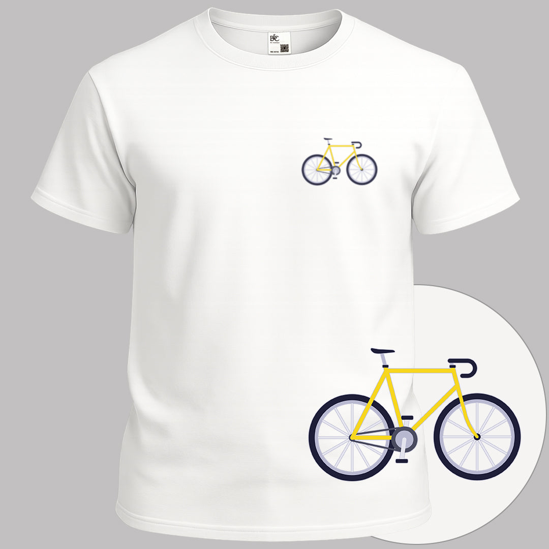 Racefiets geel T‑Shirt