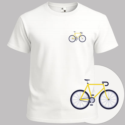 Racefiets geel T‑Shirt