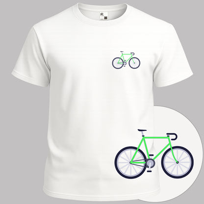 Racefiets groen T‑Shirt