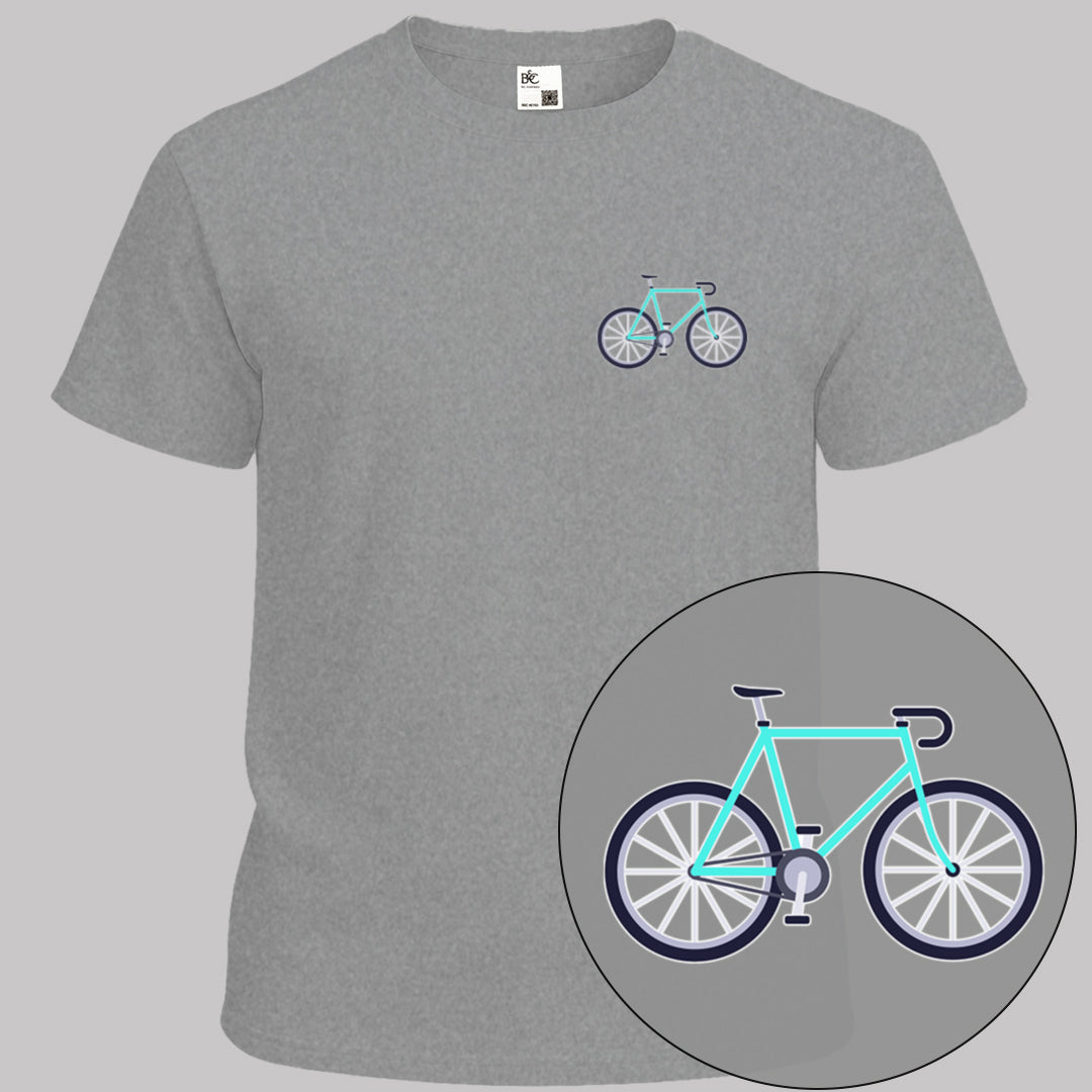 Racefiets turquoise T‑Shirt
