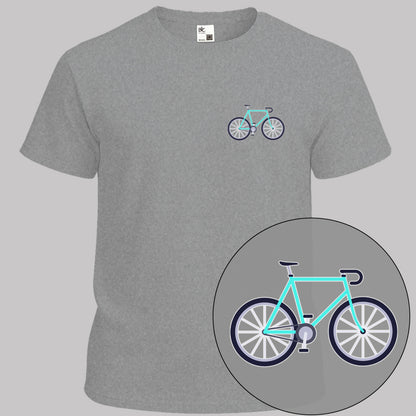 Racefiets turquoise T‑Shirt