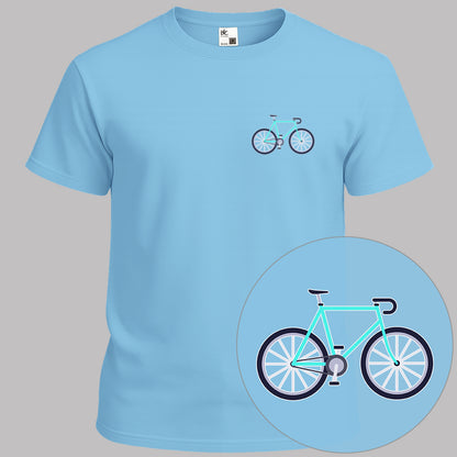 Racefiets turquoise T‑Shirt