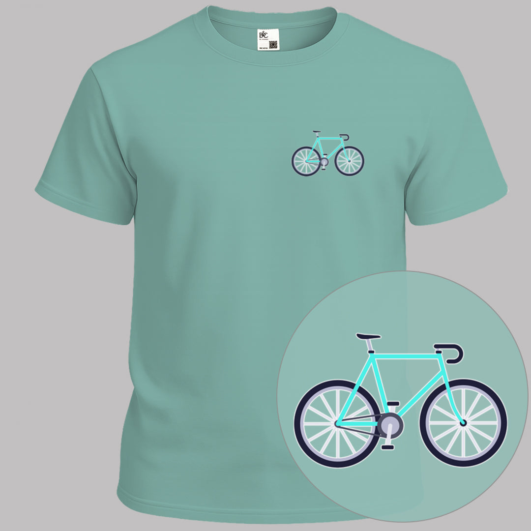 Racefiets turquoise T‑Shirt