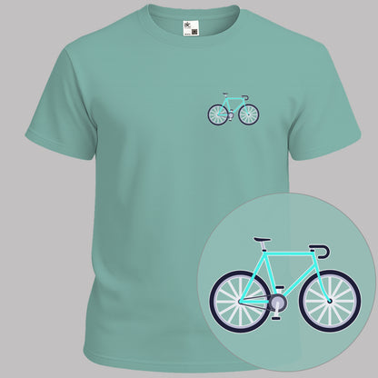 Racefiets turquoise T‑Shirt