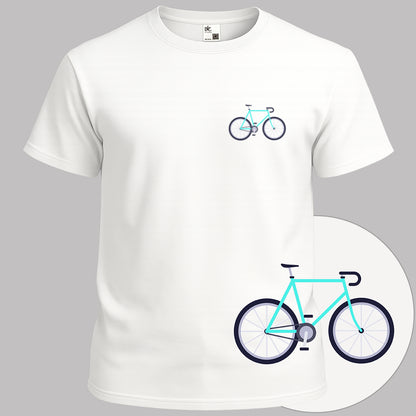 Racefiets turquoise T‑Shirt