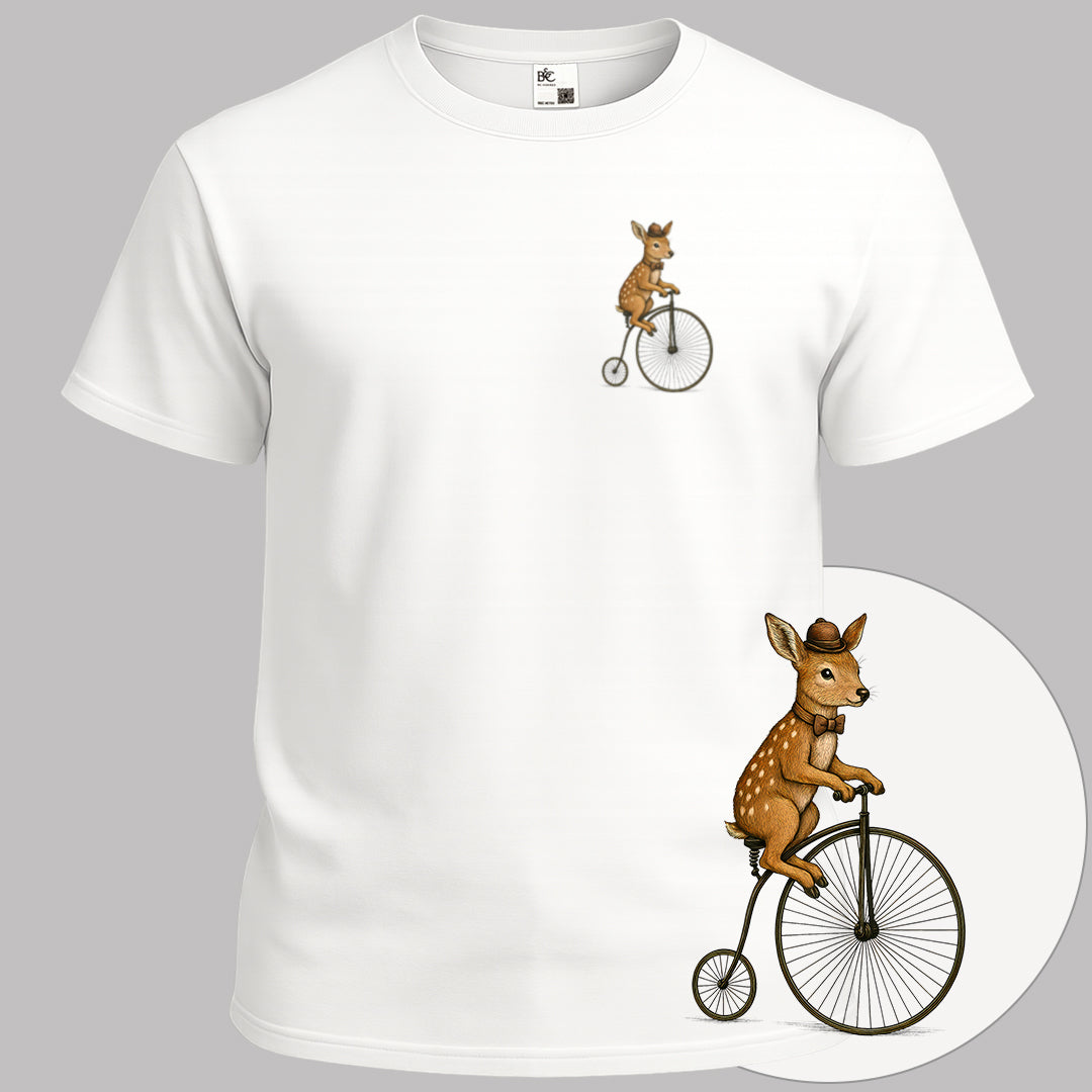 Ree op antieke fiets T‑Shirt