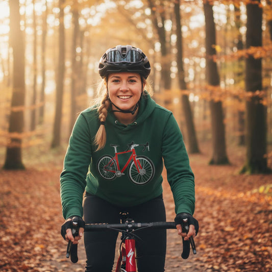 Gravelbike rood Hoodie