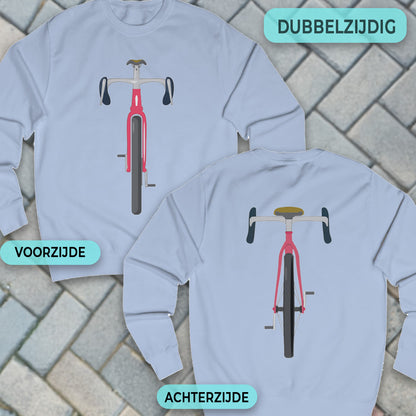 Gravelbike rood voor & achter Sweater