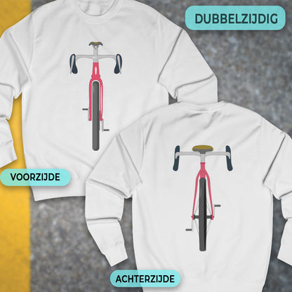 Gravelbike rood voor & achter Sweater